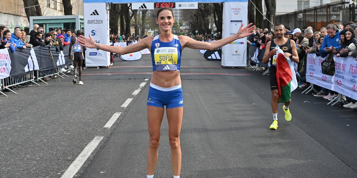 Sofiia Yaremchuk alla Napoli City Half Marathon per un nuovo record