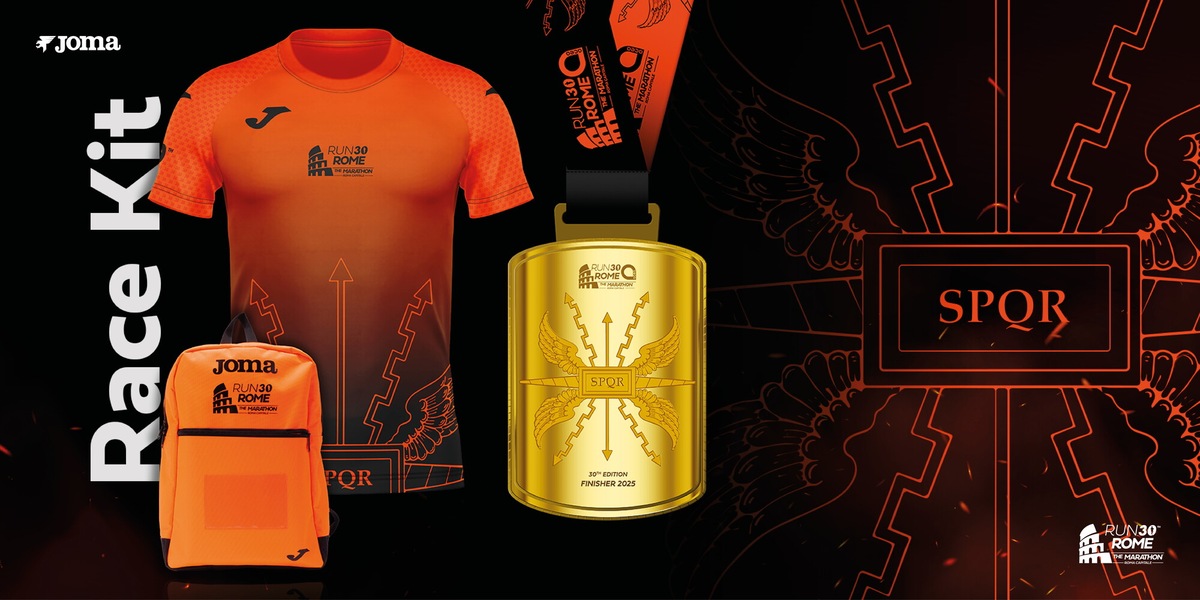 Maratona di Roma 16 marzo: maglia e zaino Joma nel pacco gara