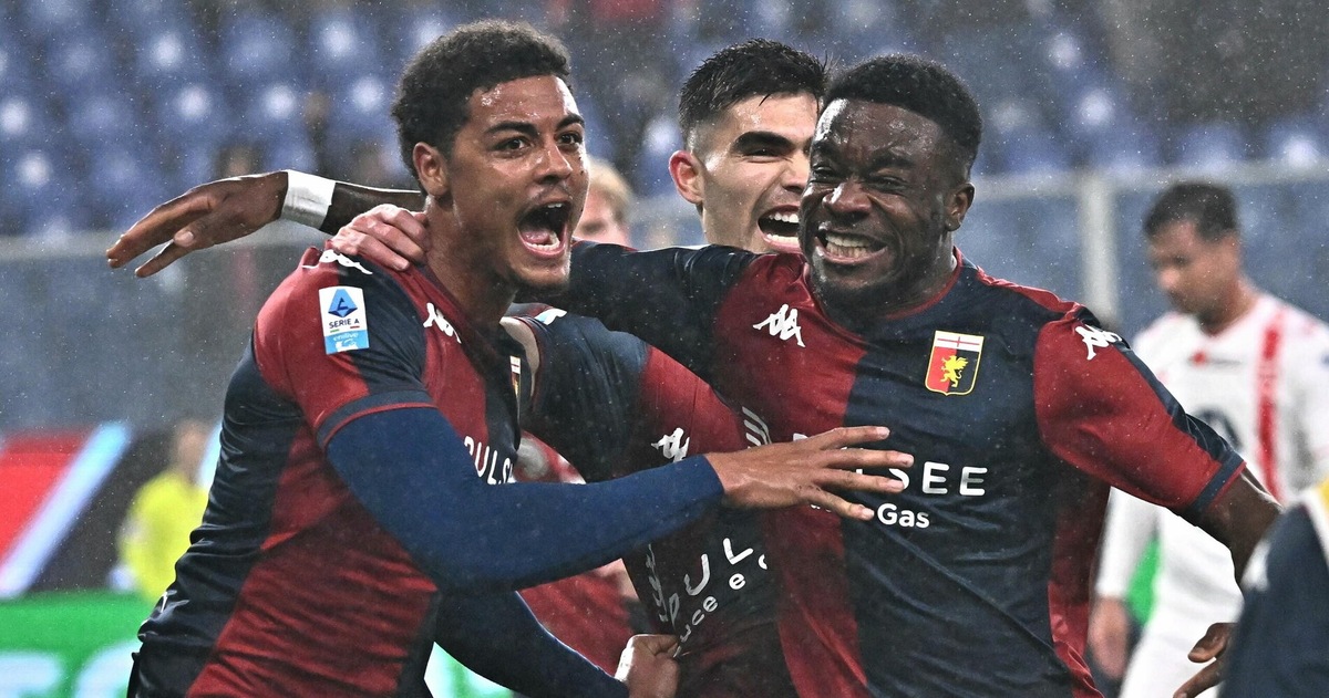 Miretti traversa, De Winter gol: il Genoa di Vieira vola e inguaia il Monza
