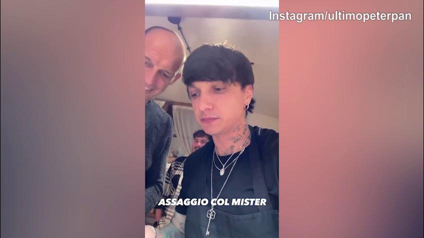 Allegri incontra Ultimo in...cucina