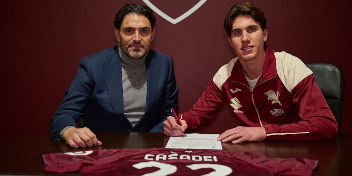 Casadei al Torino, ora è davvero ufficiale: contratto fino al 2029