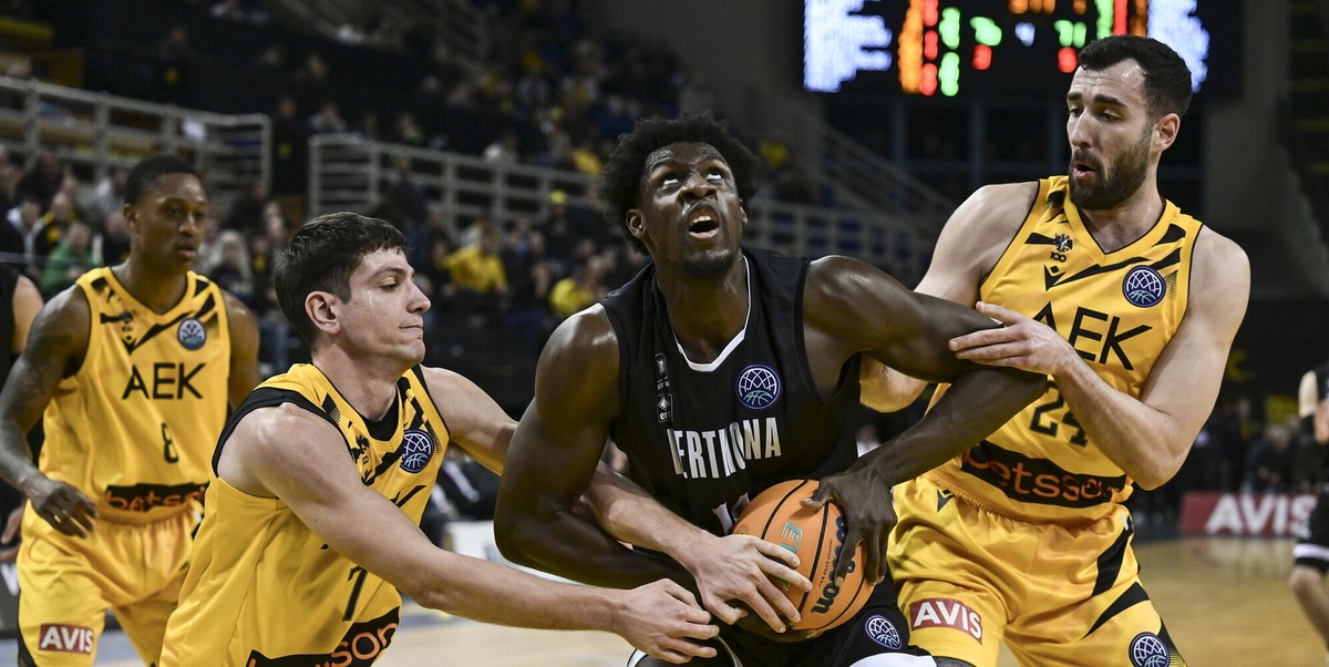 Derthona a testa alta ad Atene: lotta contro l’AEK e cede nell’ultimo minuto
