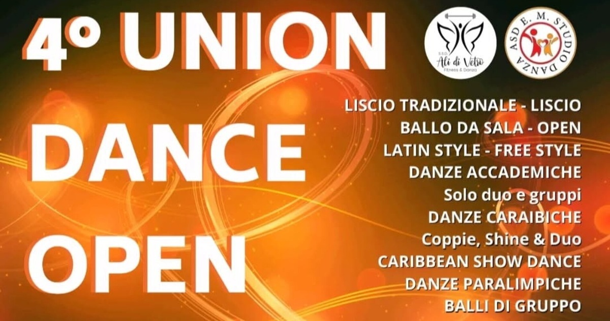Quarta edizione Union Dance Open: un grande spettacolo di danza sportiva a Leinì
