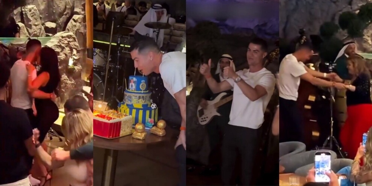 Cristiano Ronaldo come non lo avete mai visto: mega festa per i 40 anni