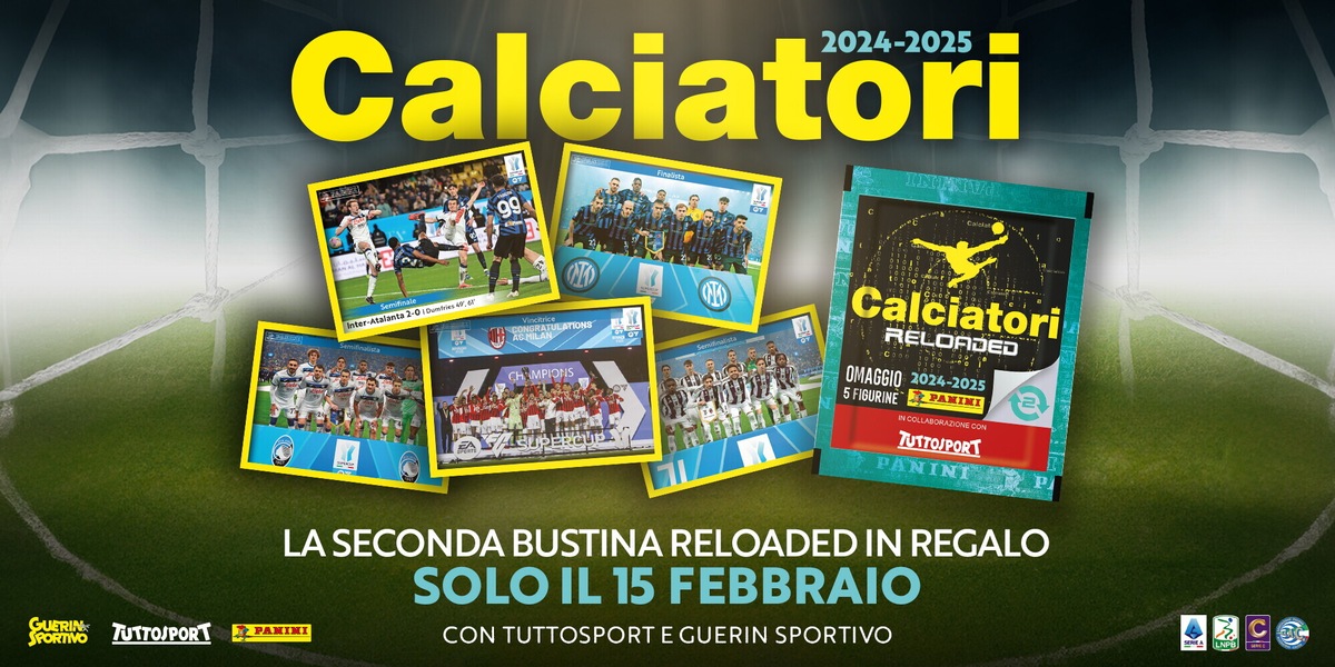 Calciatori Panini, sabato la seconda bustina in omaggio con Tuttosport