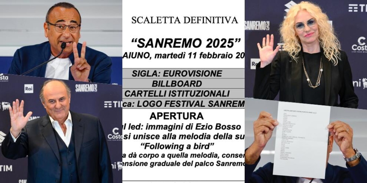 Sanremo 2025, scaletta completa prima serata: a che ora inizia e finisce