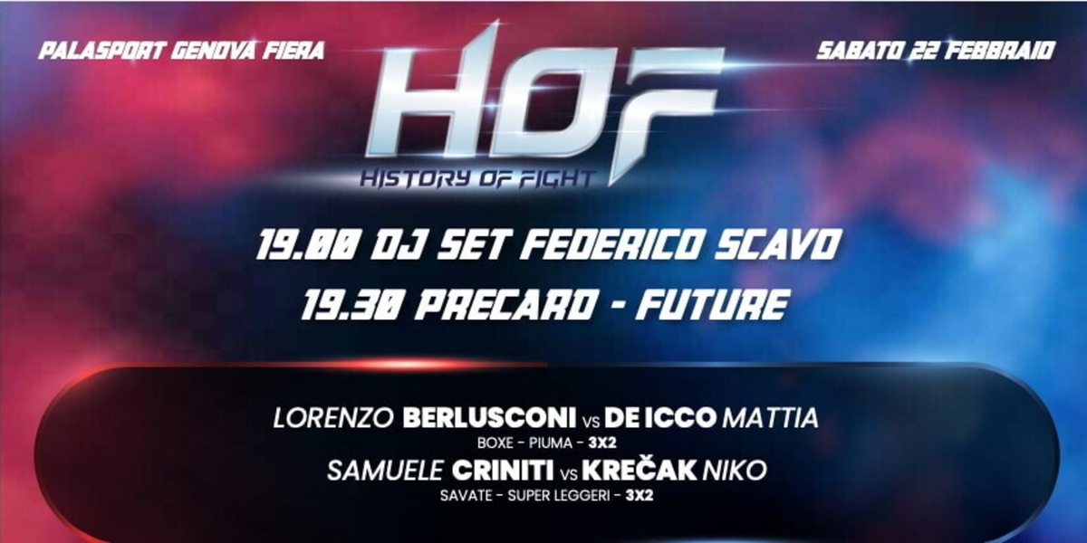 History of Fight a Genova: una serata per celebrare gli sport da combattimento