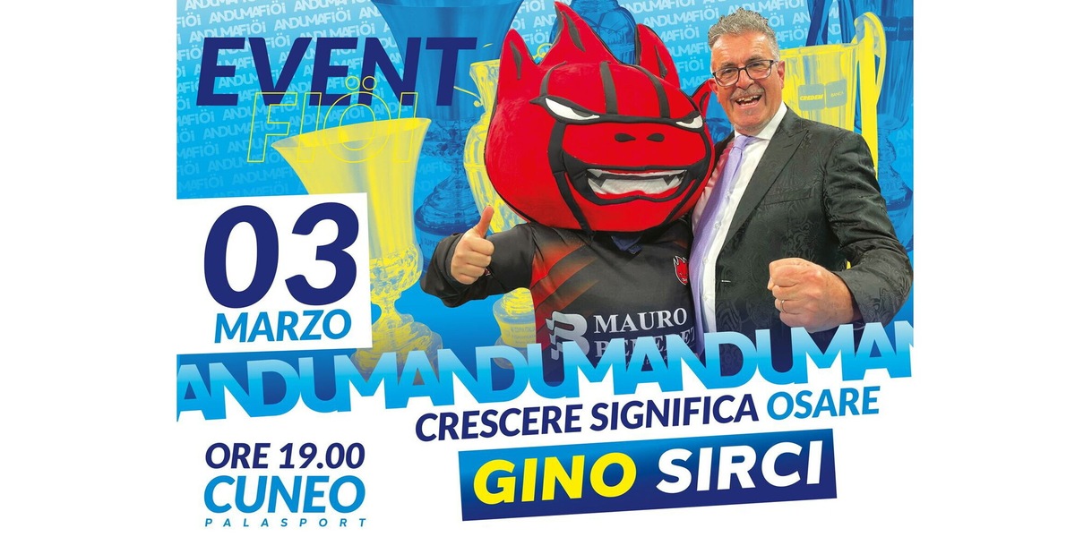 Cuneo Volley Fiöi: lunedì 3 marzo a Cuneo arriva Gino Sirci