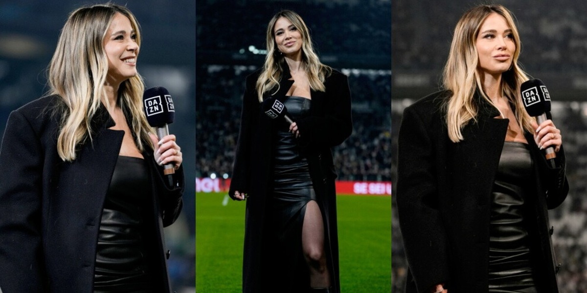 Diletta Leotta, Juve-Inter in total black: il look per il derby d’Italia