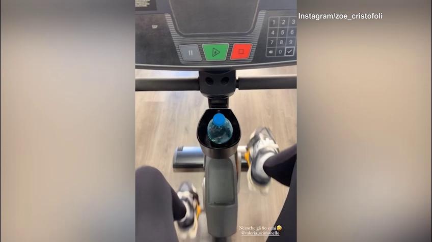 Allenamento in palestra per lady Hernandez