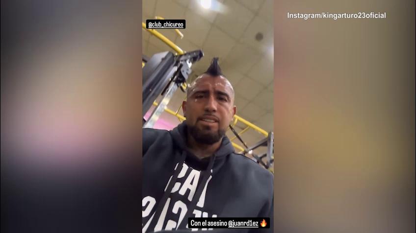 Vidal devastato dopo l'allenamento