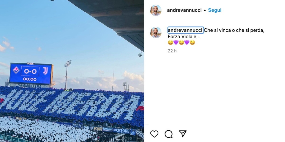 Clamoroso, il consigliere regionale toscano: «Forza Viola e Juve m....». Scoppia la polemica