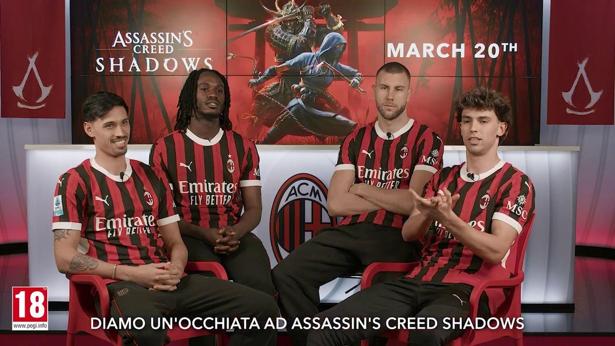 Il Milan prova Assassin's Creed Shadows: che spettacolo!