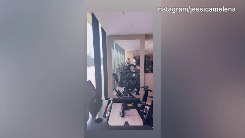 Jessica e Ciro Immobile, tapis roulant e fatica nella domenica turca