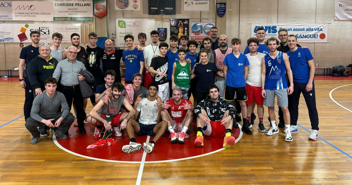 Oleggio Junior Basket: Squali e arbitri in campo insieme
