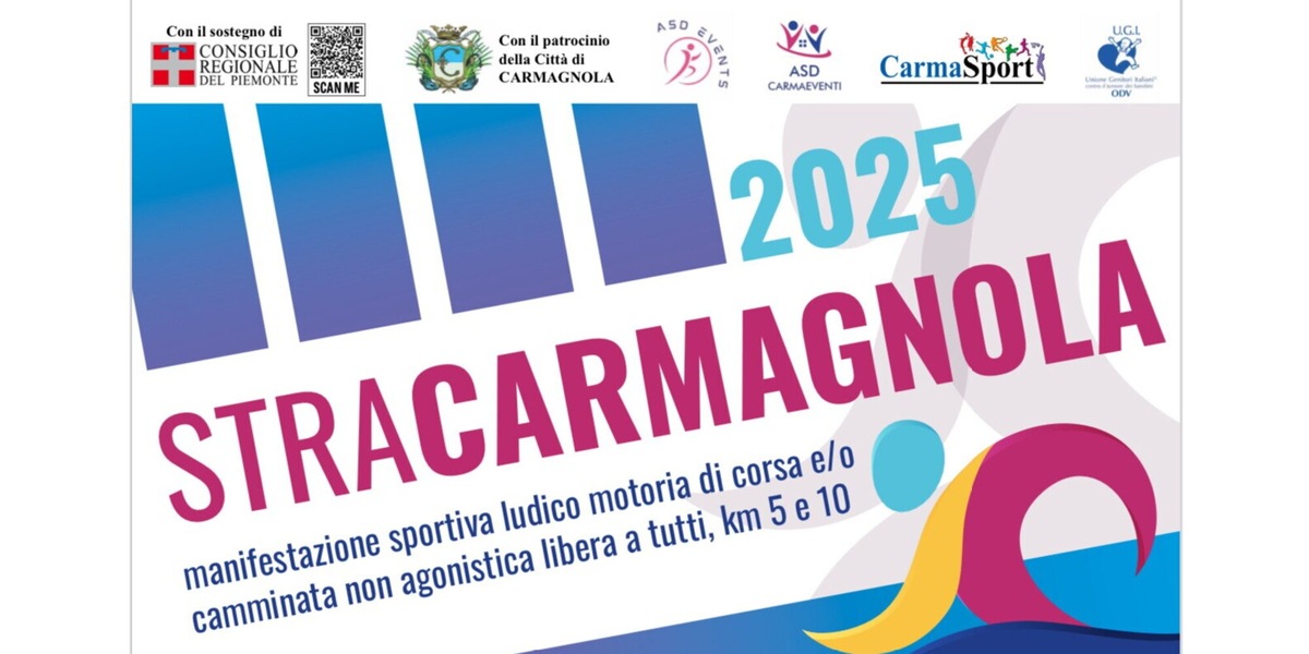 StraCarmagnola 2025: l’evento ludico-motorio che unisce sport e beneficenza