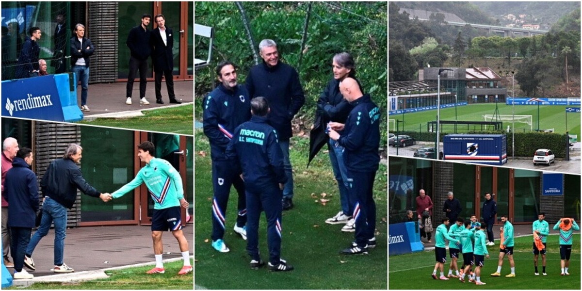Mancini a Bogliasco: l’incontro con lo staff Sampdoria e i giocatori
