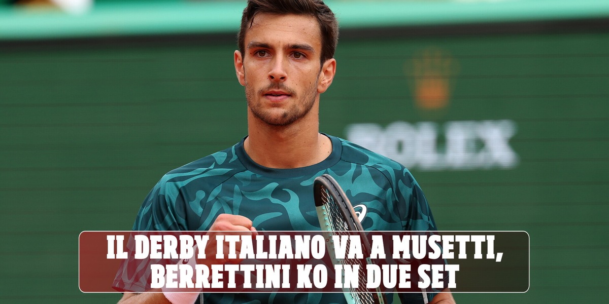 Il derby italiano va a Musetti, Berrettini ko in due set
