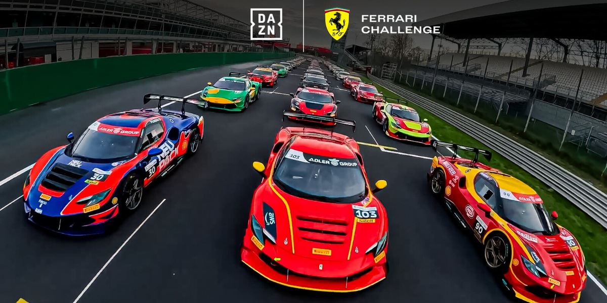 Dazn accende i motori: ecco il Ferrari Challenge Europe 2025