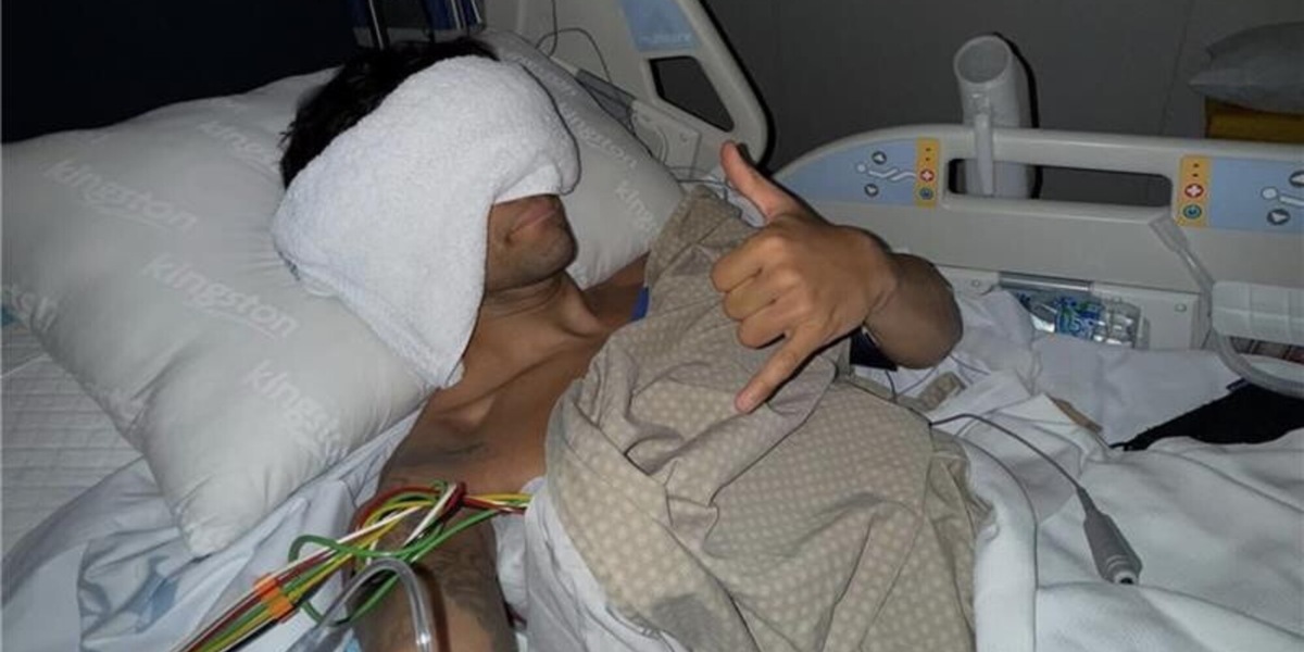 Martin shock, investito in pista: pneumotorace e varie fratture