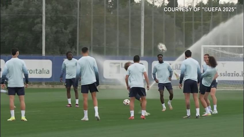 Allenamento Lazio in cerca della rimonta