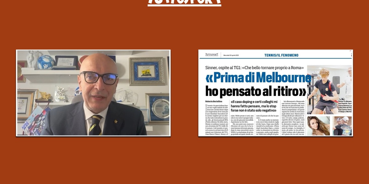 Sinner, lo smash che fulmina Djokovic e Federica Pellegrini