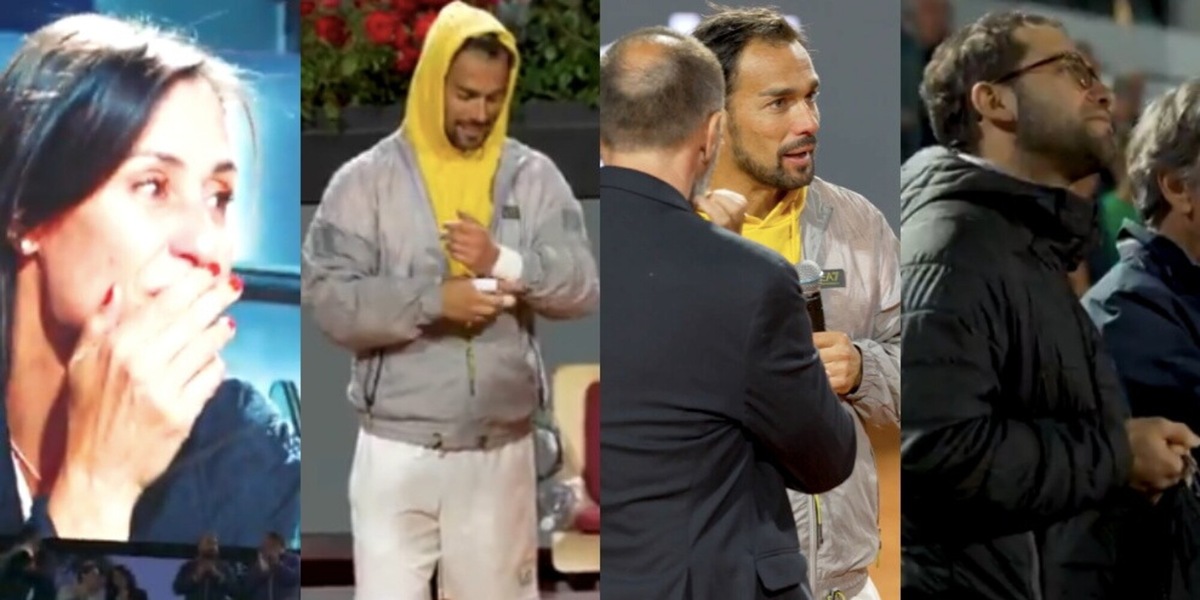 Parla Fognini, Roma si ferma e si commuove: anche Flavia Pennetta in lacrime