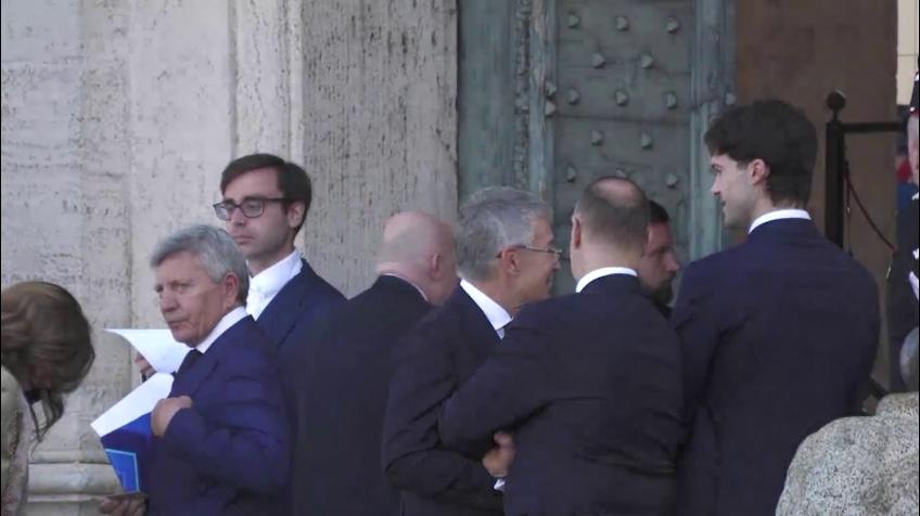 Milan-Bologna, l'arrivo al Quirinale per l'incontro con Mattarella