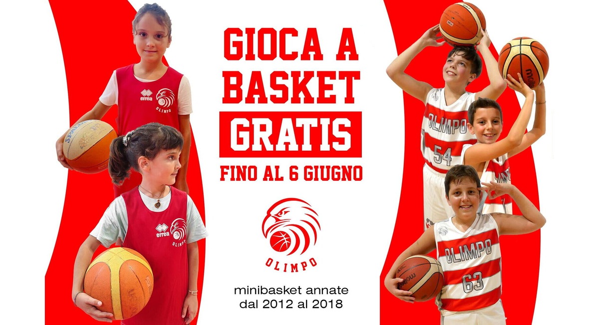 Olimpo Alba promuove il basket gratis fino al 6 giugno