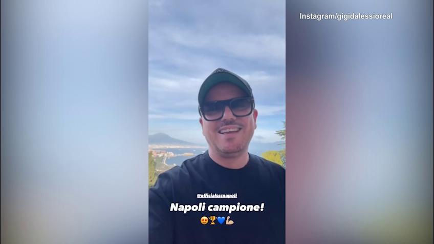 Scudetto al Napoli, la poesia di Gigi D'Alessio