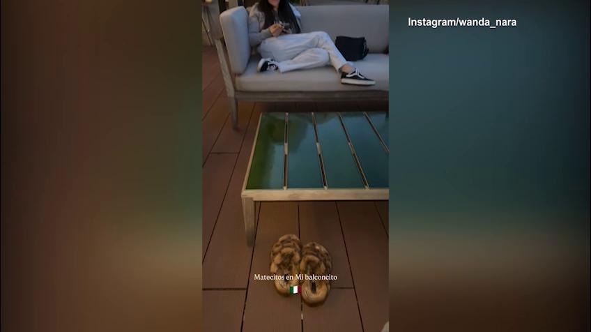 Wanda Nara di nuovo a Milano, subito mate con gli amici