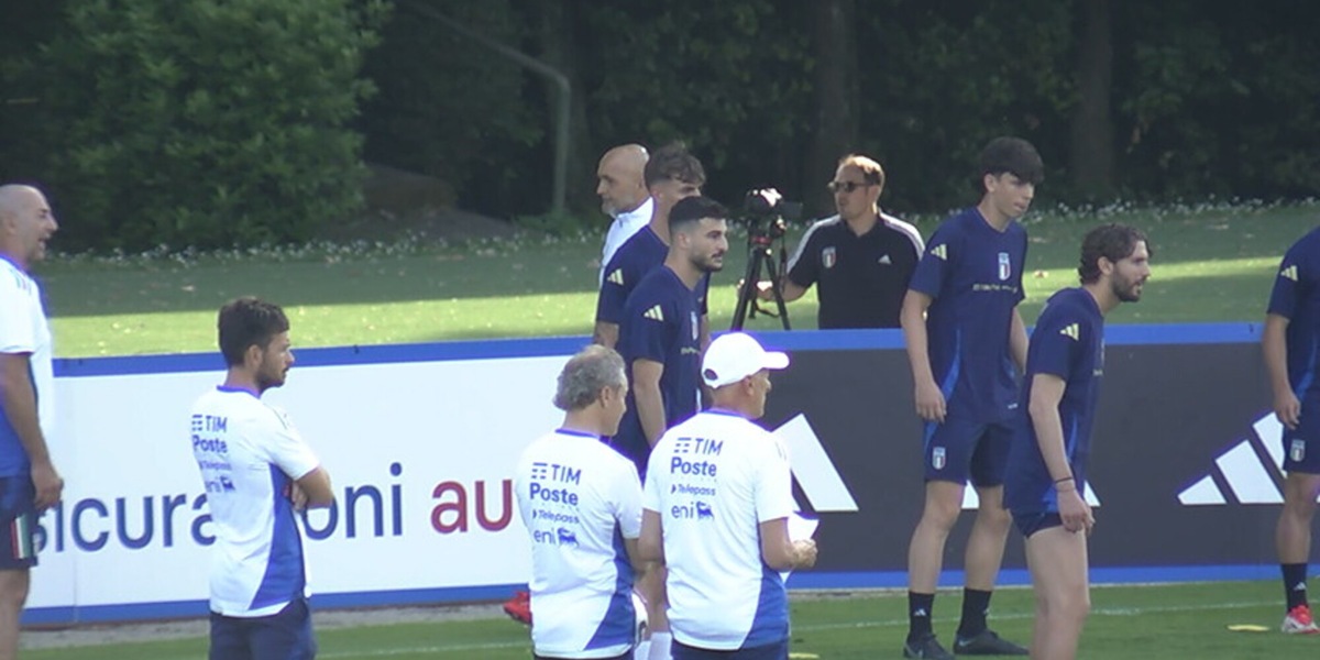 L’allenamento degli Azzurri in vista del via alle qualificazioni Mondiali