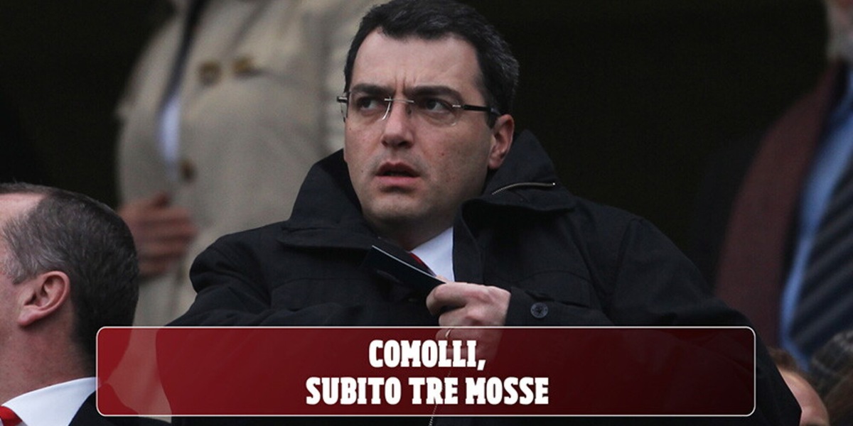 Comolli, subito tre mosse