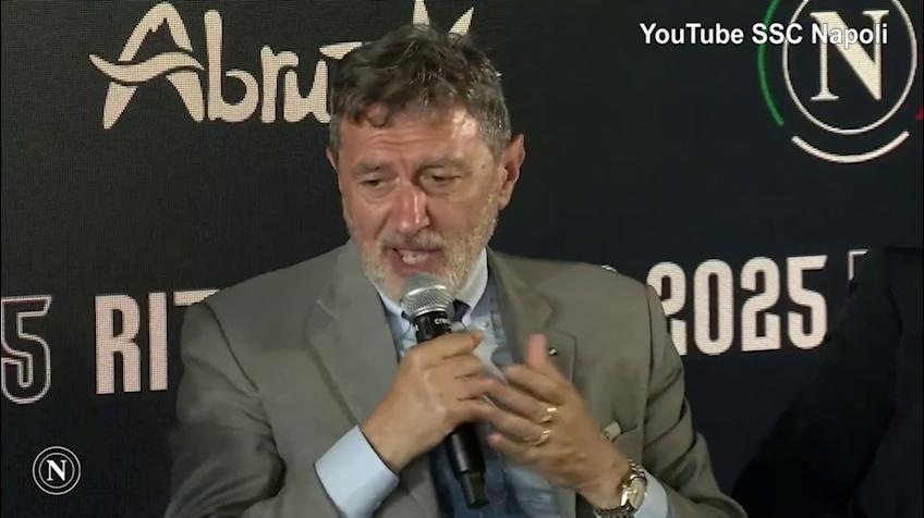 De Laurentis-Marsilio, che risate in conferenza!
