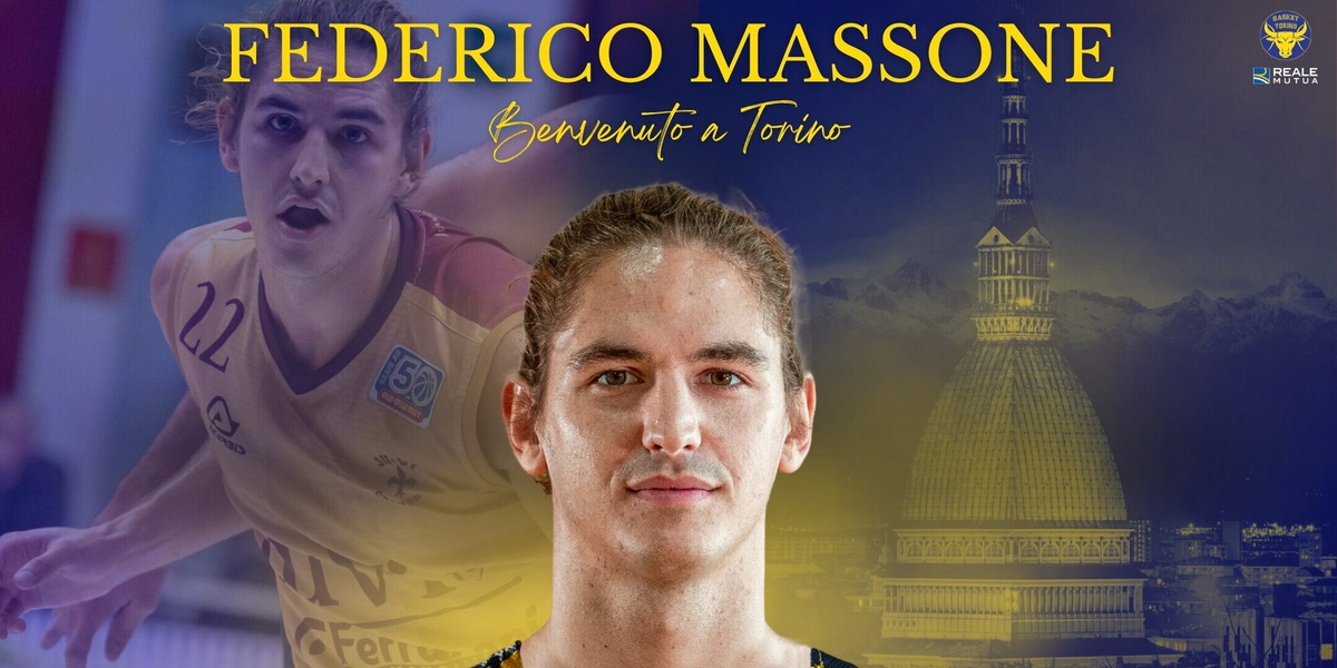 Federico Massone è un nuovo giocatore della Reale Mutua Basket Torino