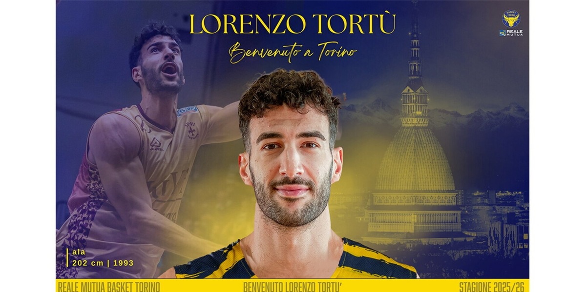 Lorenzo Tortù è un nuovo giocatore della Reale Mutua Basket Torino