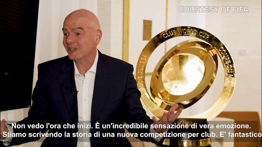 Infantino sul Mondiale per Club: "Non vedo l'ora che inizi"
