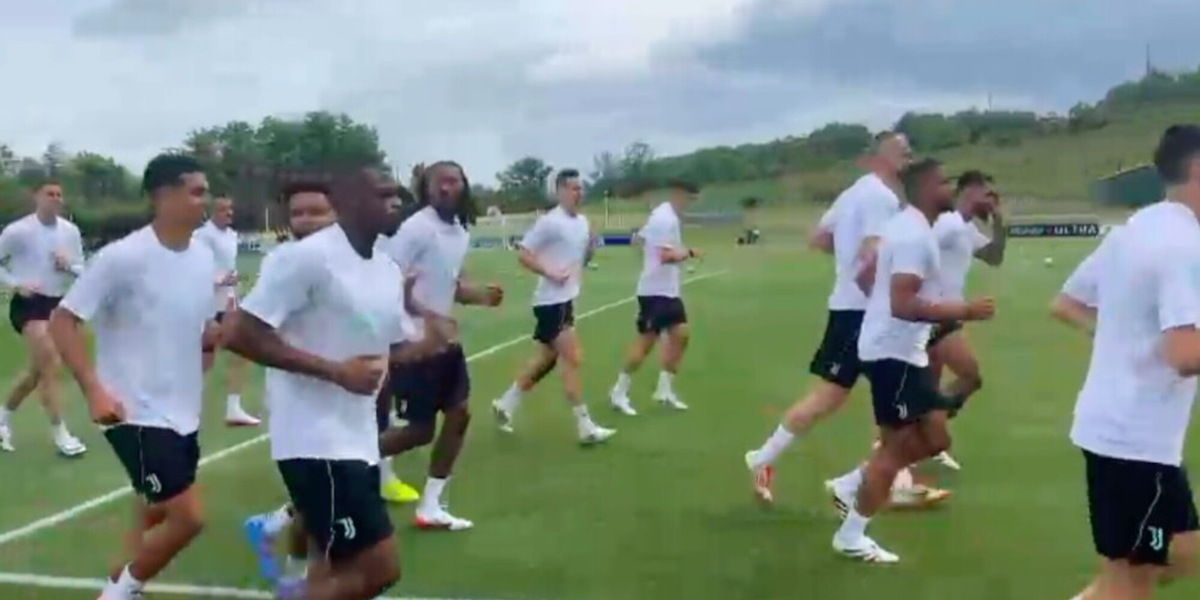 Il primo allenamento della Juventus in West Virginia