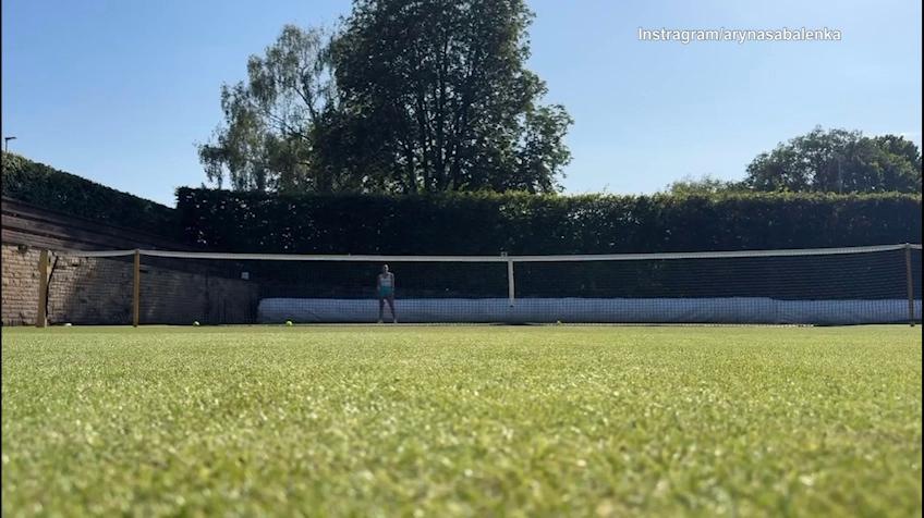 Sabalenka, colpo pazzesco in allenamento