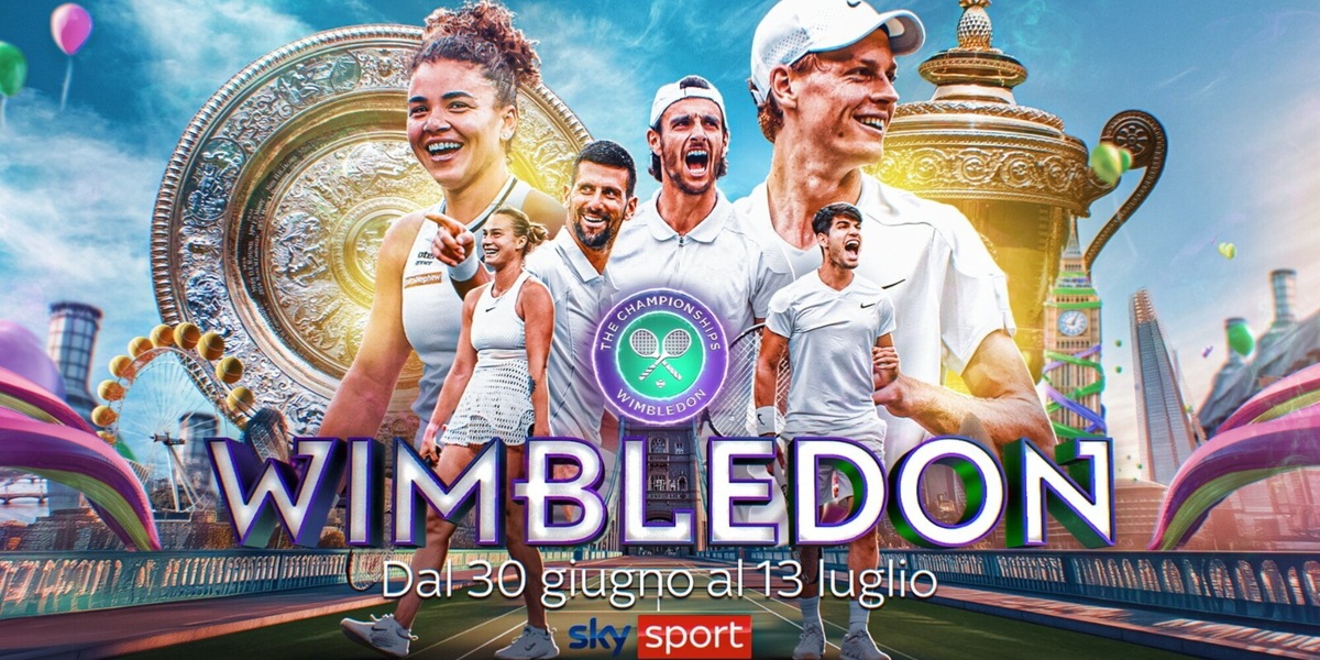 Da lunedì Wimbledon, “The Championships”: in esclusiva su Sky e in streaming su Now