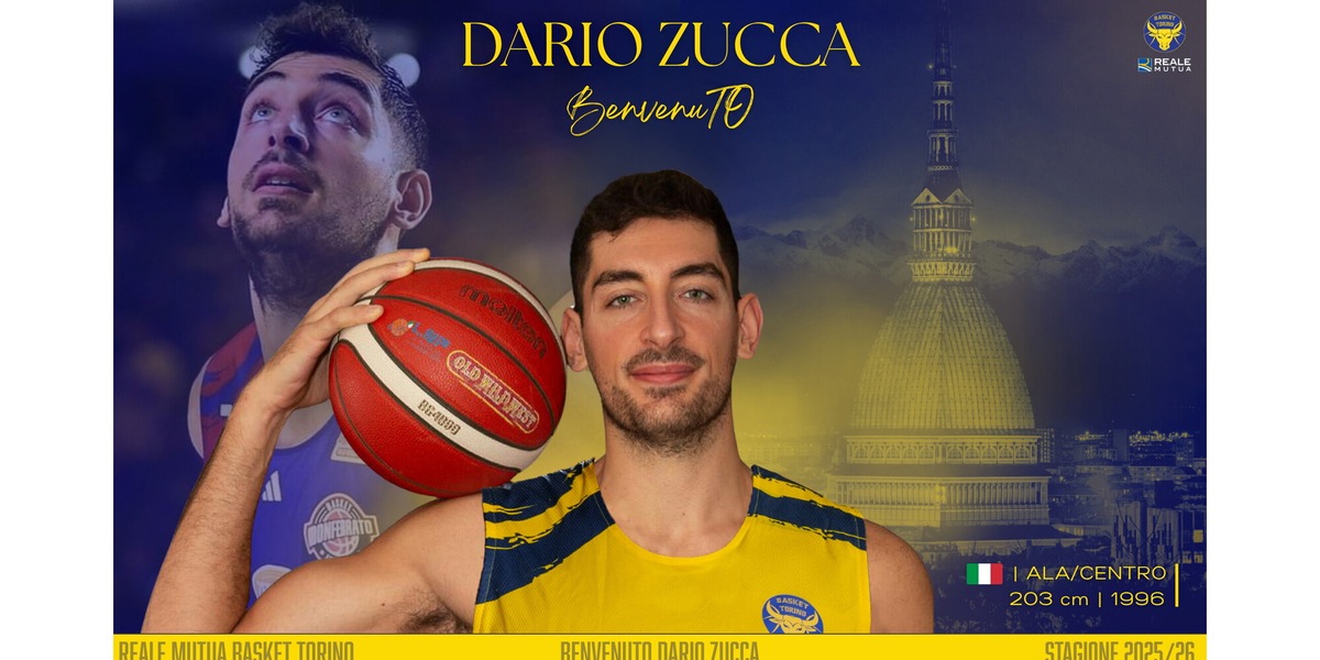 Reale Mutua Basket Torino aggiunge Dario Zucca al reparto lunghi
