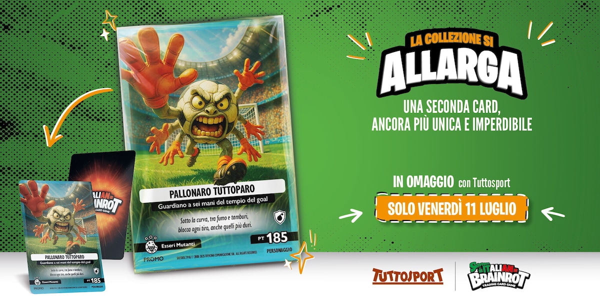 Skifidol Italian Brainrot, la collezione si allarga: solo l’11 luglio in edicola con Tuttosport!