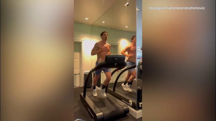 Milan, Ibra in splendida forma sul tapis roulant