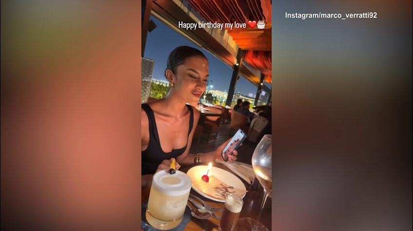 Verratti festeggia il compleanno della moglie