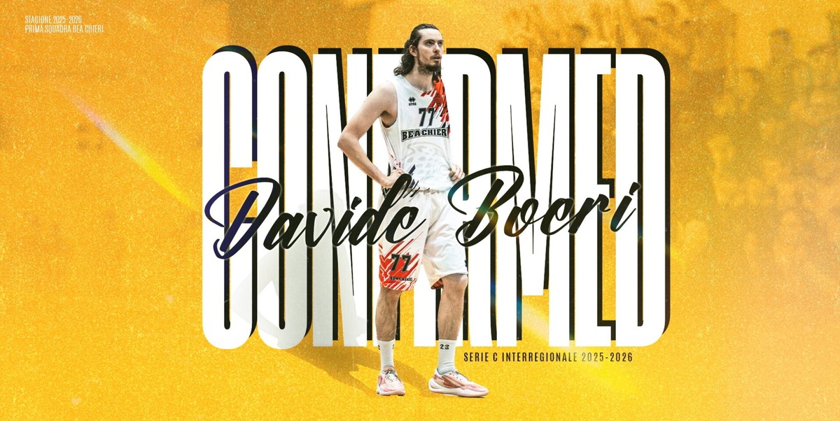 BEA Chieri: Davide Boeri ancora in arancione