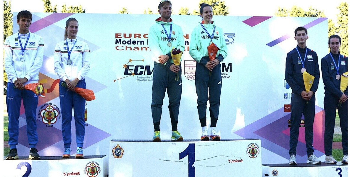 Pentathlon Moderno, Europei Senior: Valentina Martinescu e Matteo Bovenzi d’argento a Madrid