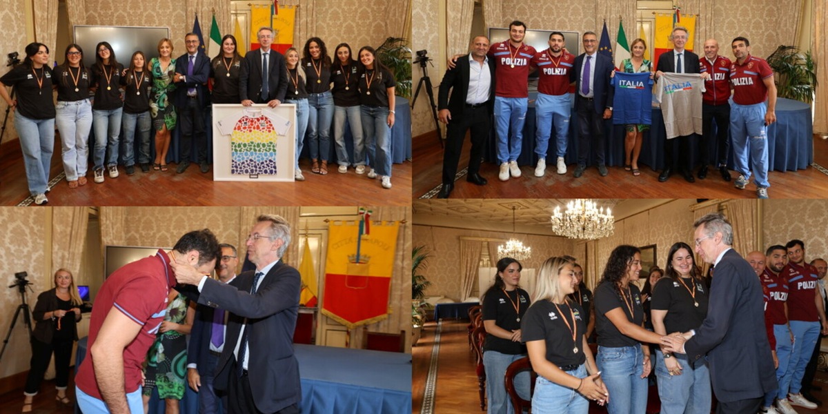 Napoli, premiati le atlete del Neapolis Rugby e i judoka Parlati e Pirelli