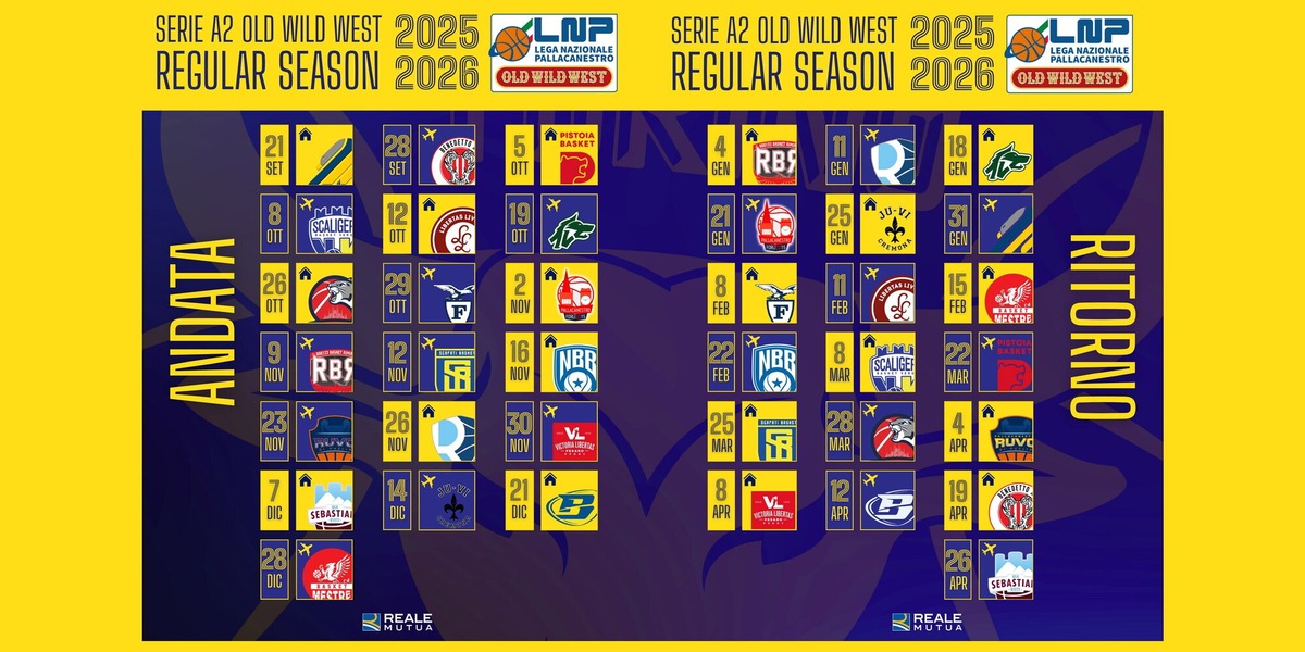Reale Mutua Torino, ecco il Calendario della Regular Season 2025/26