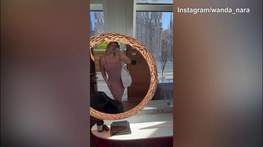 Wanda Nara, viaggio a Milano sotto la "Madonnina"