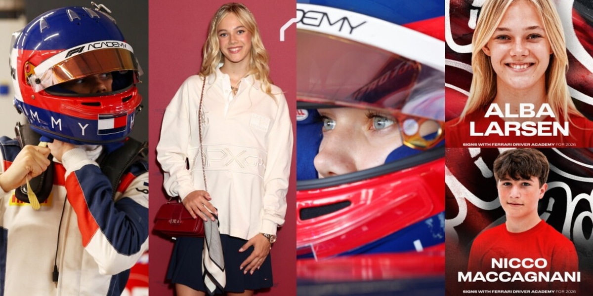 Alba, rossa per sognare: Larsen e Maccagnani all’Academy Ferrari in scia a Leclerc